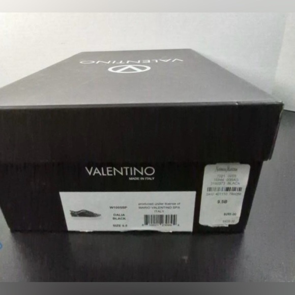 Valentino Platform Sneakers, Black leather with snakeskin Size 9.5 - Picture 8 of 8